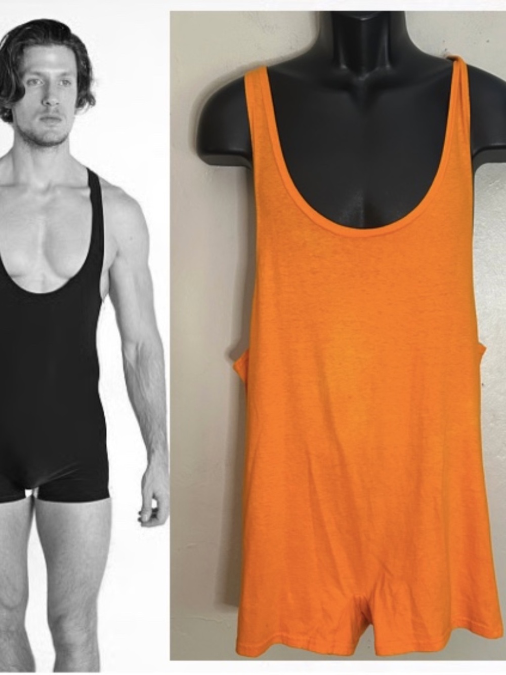 International Male Vintage Singlet 19" armpit to armpit unstretched Cotton